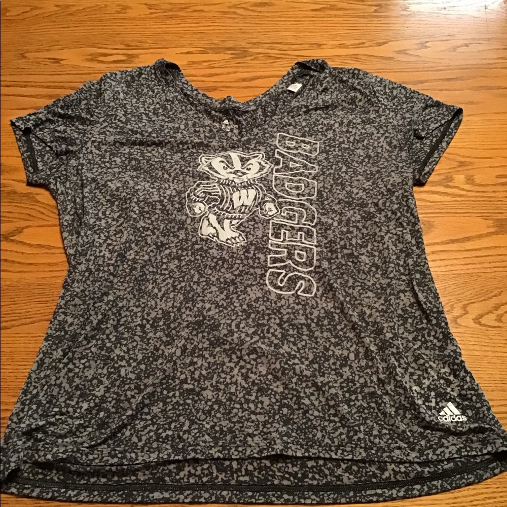 Adidas Wisconsin Badger V Neck